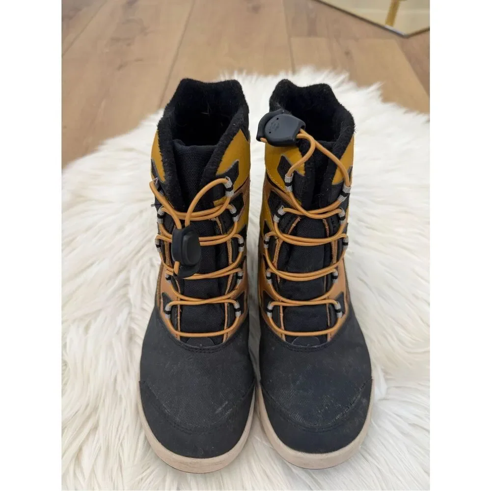 Merrell Kids Yellow and Black Insulated Snow Bank Boots - Boys Size 2